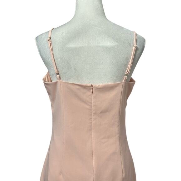 Lulus Sultry Moments Mini Sheath Dress Adjustable Straps Zip Closure Pink M NWOT - Picture 8 of 11